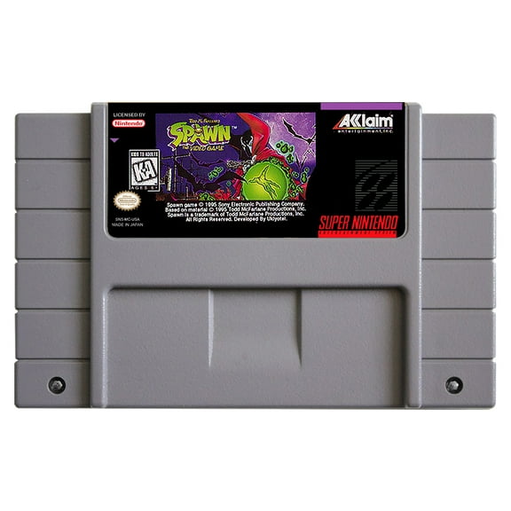 SNES Games Cartridge Todd McFarlane's Spawn - The Video Game
