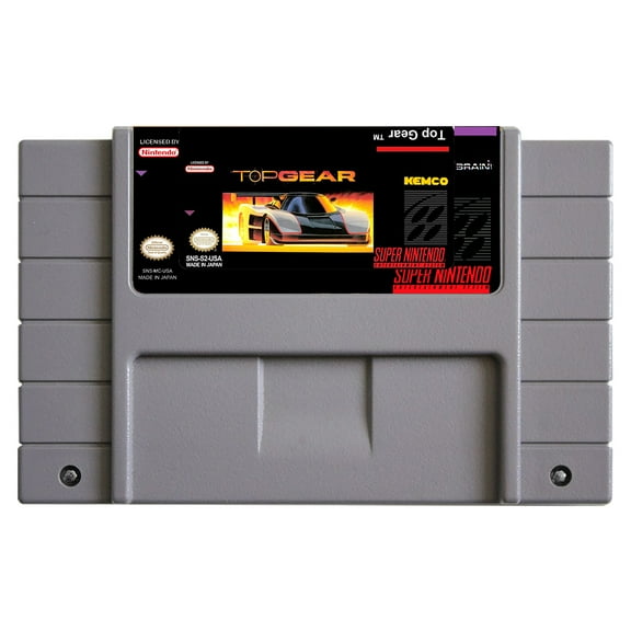 SNES Games Cartridge Top Gear