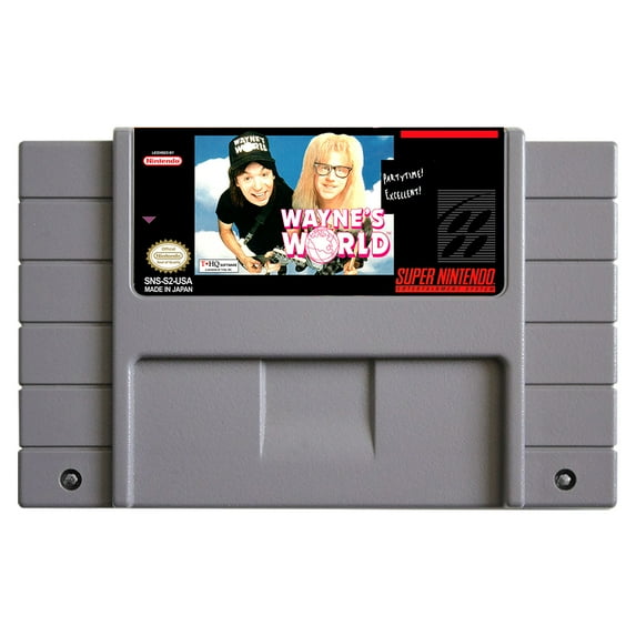 SNES Games Cartridge Wayne's World