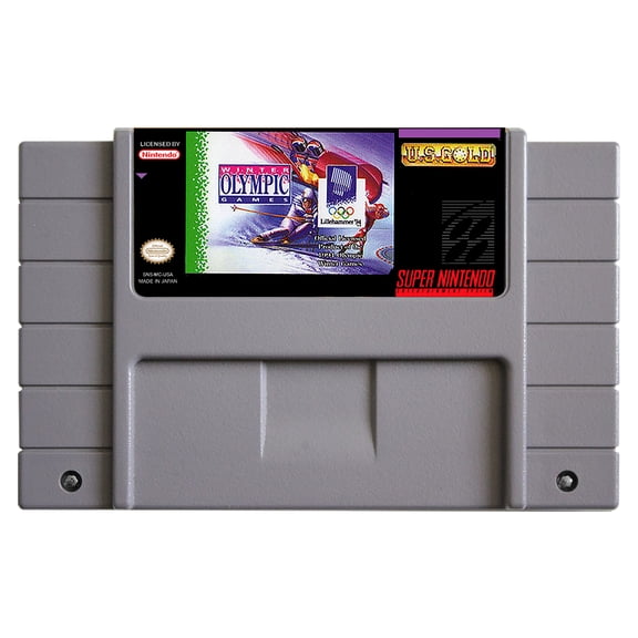 SNES Games Cartridge Winter Olympic Games - Lillehammer '94