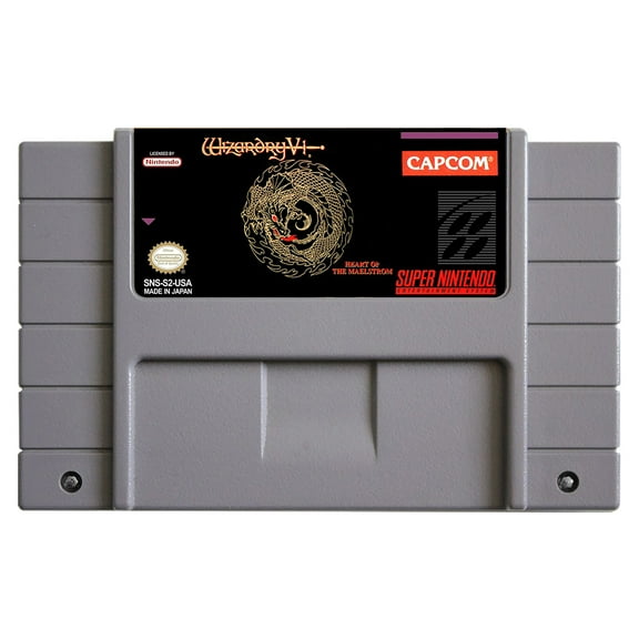 SNES Games Cartridge Wizardry V - Heart of the Maelstrom