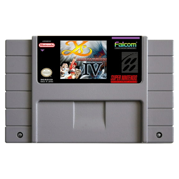 SNES Games Cartridge Ys IV Mask of the Sun