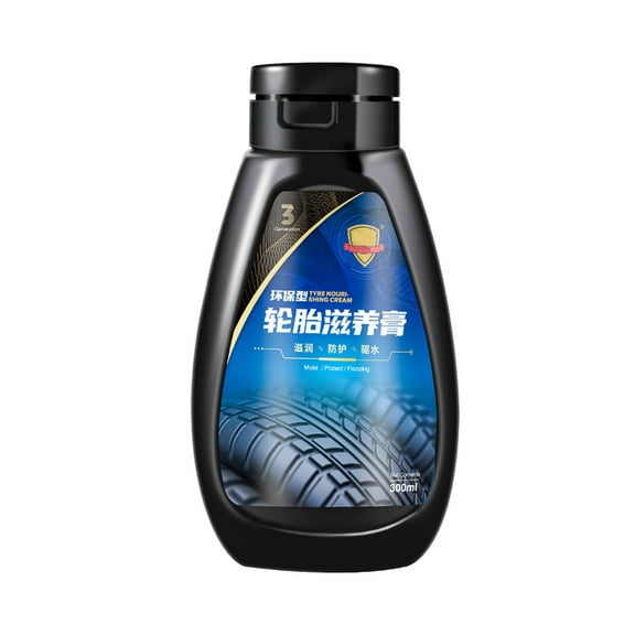 SNGMN 300ml Car Tire Wax Brightener - Long-Lasting, Protective Coating, Restores & Nourishes Tires