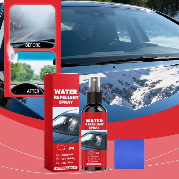 SNGMN Automotive Glass Hydrophobic Spray, Deep Cleaning Hydrophilic Coating, Repels Water Dirt UV Rays, Enhances Driving Safety, Easy to Apply