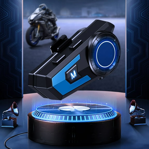 SNGMN Bluetooth Motorcycle Helmet Earphones, Bluetooth 5.0 Intelligent Noise Reduction, Long Range, IP67 Waterproof, 40h Battery Life