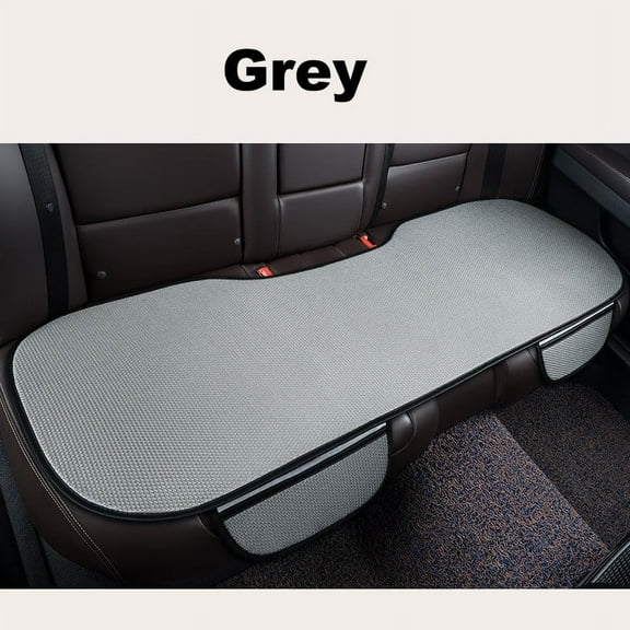 SNGMN Breathable&Anti-Slip Cotton Car Seat Covers, Ice Silk Car Seat Covers, Air Flow Mesh Ventilated Car Seat Cushion cooled seats, Universal Comfort Auto Seat Protector Mat (GY, Backseats x 1 Pcs)