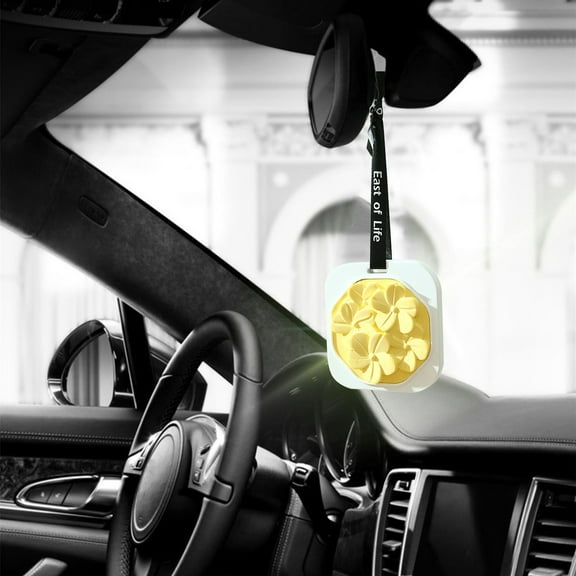 SNGMN Car Air Freshener & Decor - Natural Gypsum Aromatherapy Pendant with Essential Oils, 50mL Long-Lasting Fragrance for Wardrobe/Car/Home