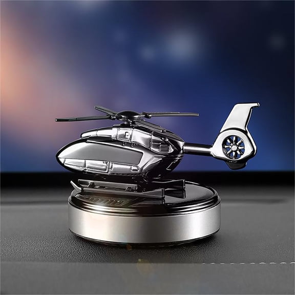 SNGMN Car Air Freshener - Solar-Powered Rotating Aircraft Aromatherapy with 10ml Fragrance, 4 Scents, 6 Color Options, Auto Turbine Diffuser