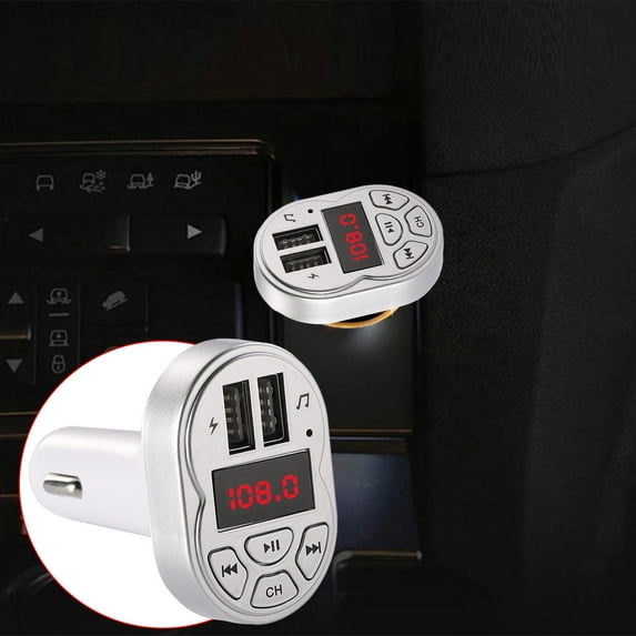 SNGMN Car Charger with Bluetooth - MP3 Player, 3.1A Dual USB Fast Charging, Hands-Free Calling, Lossless Audio