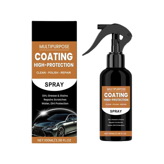 SNGMN Car Glass Cleaner – 100ml Ceramic Coating Spray, Hydrophobic Water Repellent & Scratch Repair for All Auto Glass & Mirrors