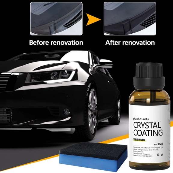 SNGMN Car Plastic Restorer – 30ML Refurbish Cream for Faded Trim, Bumpers & Dash – Restores Shine & Protects Against UV Damage