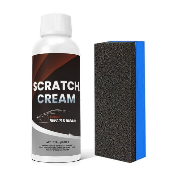 SNGMN Car Scratch Remover & Paint Repair Cream - Ultimate Scratch and Swirl Remover for Shallow Scratches with Protective Layer, Includes Sponge Applicator