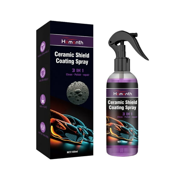 SNGMN Ceramic Shield Coating Spray - 100ml, Super Hydrophobic, Protects Paint, Enhances Gloss, Resists Oxidation