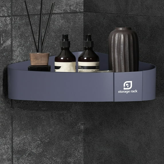 SNGMN Corner Bathroom Counter Organizer - 1 Tier Storage Rack for Bathroom Sink - Space-Saving Corner Shelf for Cosmetics and Toiletries