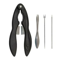SNGMN Crab Eating Tool Set, Detachable Stainless Steel Crab and Lobster Scissors, Multifunctional Seafood Tools with Storage Bag