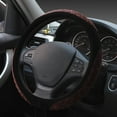 thumbnail image 1 of SNGMN Crystal Velvet Steering Wheel Cover - Universal Fit, Non-Slip, Flat Bottom Design, Easy Clean, Durable and Comfortable, Suitable for 14-15in Diameter Steering Wheels, 1 of 2