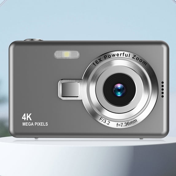 SNGMN Digital Camera 1080P HD Video, 48MP Interpolation, 16X Digital Zoom, 2.4 inch LCD, Electronic Stabilization, Rechargeable Battery, 32GB Card Included