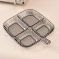 thumbnail image 1 of SNGMN Division, Reusable, Environmentally Friendly Plastic Plates for Adults - Compartment Dinnerware, Lightweight Durable Portion Plates for Meal Prep & Storage, 1 of 6