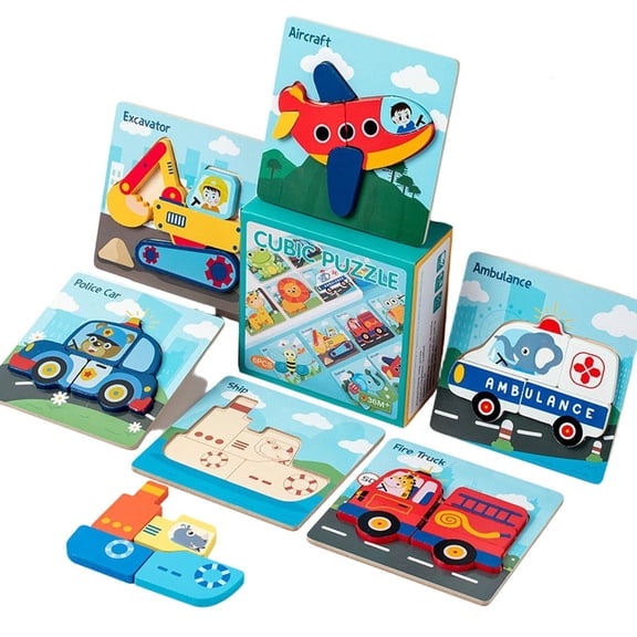 SNGMN Early Education Puzzle Gift Box Puzzle Assembly Toys for Learning and Development