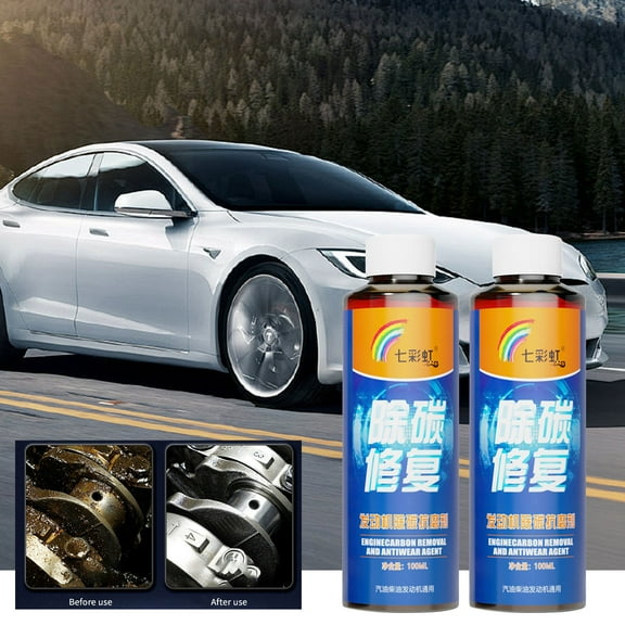 SNGMN Engine Decarbonizer & Protection Additive – High-Efficiency Carbon Cleaner for Gasoline/Diesel Engines, Reduces Friction & Wear, 200ml (2-Pack)