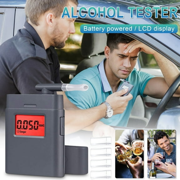 SNGMN Fashion High Accuracy Ethanol Tester, Breathalyzer, Alcometer Alcotest Remind in Roadway Diagnostic Tool