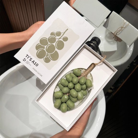 SNGMN Green Tee Imitation Grape Bunches Handmade Soap - Decorative Face & Bath Soap Gift