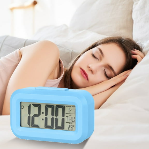 SNGMN LED Display Digital Alarm Clock, Stereo Digits, Snooze, 12/24H Switch, Countdown Timer