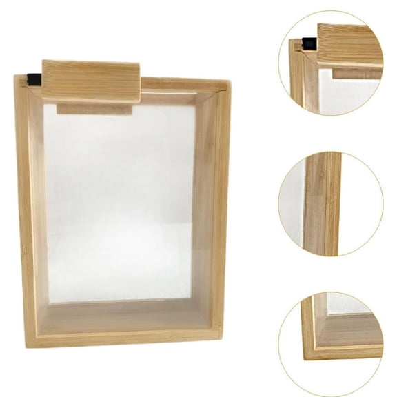 SNGMN Large Capacity Wooden Cereal Storage Box with Durable Mortise Structure and Quality Metal Hardware  Ideal for Organized Pantry or Kitchen Storage