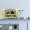 thumbnail image 1 of SNGMN Large Screen LCD Digital Alarm Clock, Electronic Wall Clock with Date, Temperature, Timer and Anniversary Reminder, 1 of 8