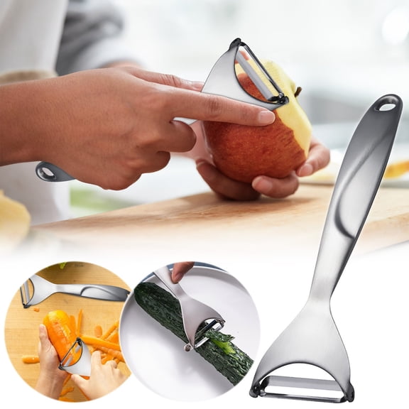 SNGMN Multi-Purpose Vegetable Peeler - Ergonomic Alloy Shaving Tool with Built-in Potato Eye Remover for Potatoes, Carrots, Tomatoes, and More, Dishwasher Safe, 8.7×2.4 Inch