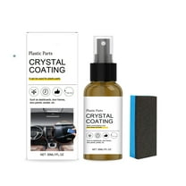 SNGMN Plastic Restorer For Cars – 30 ml Crystal Coating Automotive Plastic Repair & Refurbishment Agent w/ Sponge, Scratch Remover for Interior & Exterior Trim