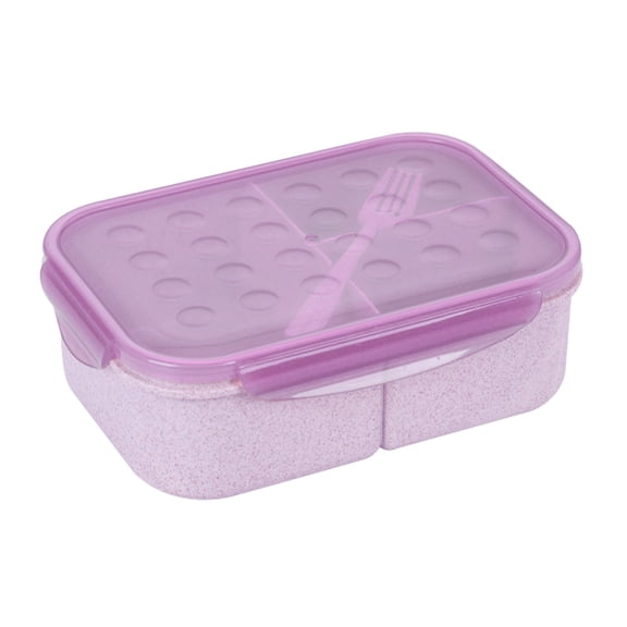 SNGMN Portable Microwave Safe Double-Layer Bento Lunch Box with Non-Slip Handle, Leak-Proof Design, Compartmentalized Food Storage - Ideal for Adults and Students, 9 x 6.4 x 3.1 Inches