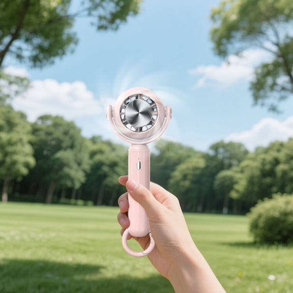 SNGMN Portable Mini Semiconductor Handheld Fan with Cold Compression - USB Rechargeable Turbine Fan for Quick Cooling Relief, Ideal for Summer Outdoor Activities, Office Use, and Travel Enthusiasts