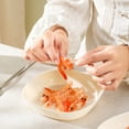thumbnail image 1 of SNGMN Reusable Plastic Serving Dish - Beige 6.1in Multi-Purpose Snack & Dessert Plate - Dishwasher Safe & Food Safe Utensil for Home Kitchen & Parties, 1 of 6