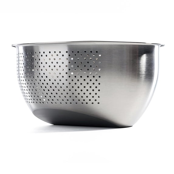 SNGMN Rice Washer Strainer Bowl, 304 Stainless Steel Colander with Fine Holes for Draining Washing Rice Pasta Vegetables Fruits