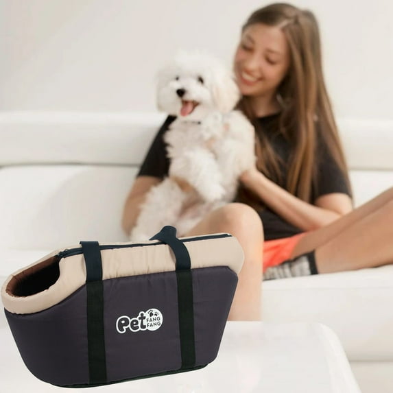 SNGMN Soft-Sided Pet Handbag Carrier with Safety Zipper, Portable Tote Bag for Cat Dog Travel, Pet Mat and Car Seat Included, Suitable for Going Out
