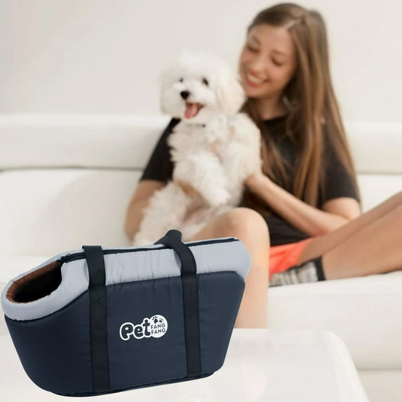 SNGMN Soft-Sided Pet Handbag Carrier with Safety Zipper, Portable Tote Bag for Cat Dog Travel, Pet Mat and Car Seat Included, Suitable for Going Out