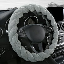 SNGMN Soft Warm Non-Slip Steering Wheel Cover - Universal Fit 14-15 Inch - Winter Grip Protector