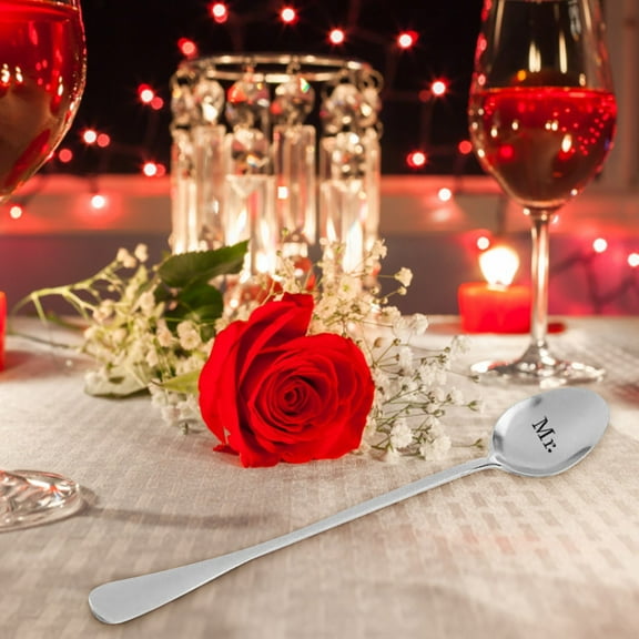 SNGMN Stainless Steel Coffee Spoon Set - 7.5 Inch Dessert & Ice Cream Teaspoons - Durable Tableware for Home & Office - Great Gift for Birthdays, Christmas, Housewarming