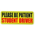 thumbnail image 1 of SNGMN Student Driver Sticker Magnet for Car, 9x3.5 Inch Upgraded Please Be Patient New Driver Safety Sign, High Reflective Reusable Magnetic Sticker for Teen Rookie Novice Beginner Vehicle Bumper, 1 of 7