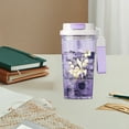 thumbnail image 1 of SNGMN Suzuran Double-Drink Coffee Plastic Cups with Straw, Large Capacity 360° Leak-Proof Travel Tumbler with Handle, 1 of 6