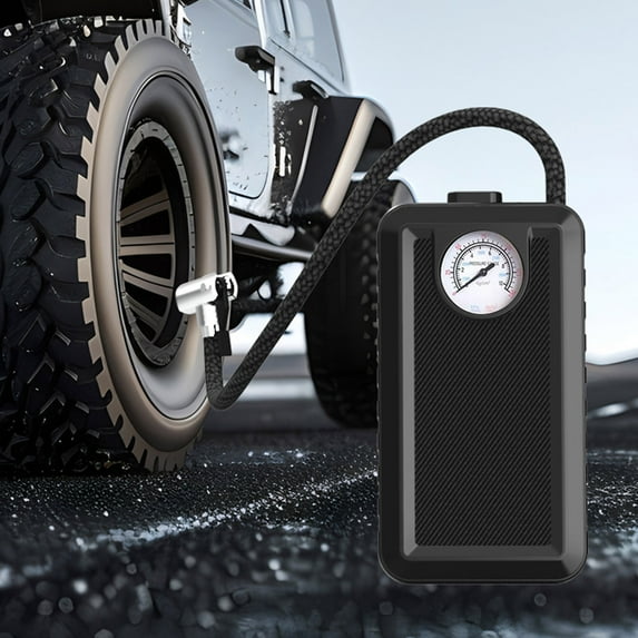 SNGMN Tire Inflator Portable Air Compressor for Car, Bike, Motorcycle - Digital Pump with 4 Modes, Auto Shutoff, 12V/7.4V, 35L/min