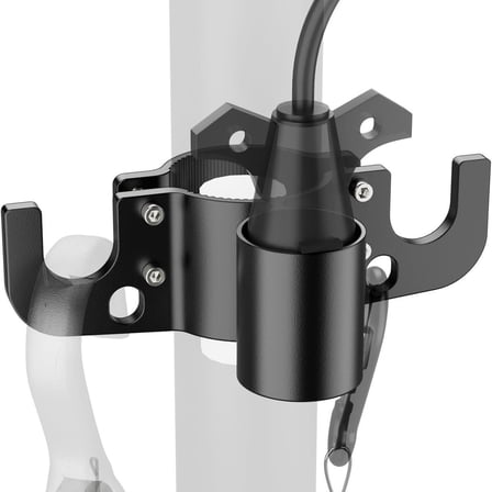 SNGMN Trailer Towue Mount Chain Organizer With 7 Pin Socket Bracket RV Towing Accessory Keeps Chains Plugs Elevated Protected From Ground Elements