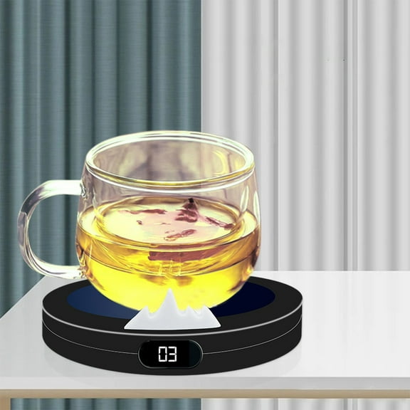 SNGMN USB Coffee Mug Warmer, Adjustable Temperature with 8-Hour Shutoff, Large Heating Panel for Ceramic & Glass Cups