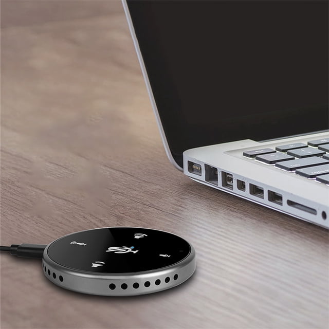 SNGMN USB Desktop Mic with Noise-Canceling Chip, 360° Pickup, Instant Mute. Ideal for Conferences, Streaming, Gaming & Recording