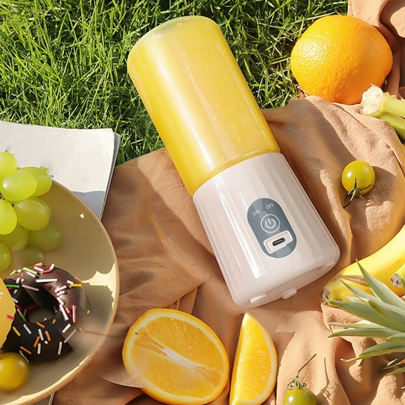 SNGMN USB Rechargeable Portable Juicer Cup with 6 Stainless Steel Blades for Smoothies, Compact and Easy to Clean Handheld Blender for Travel, 12oz Capacity