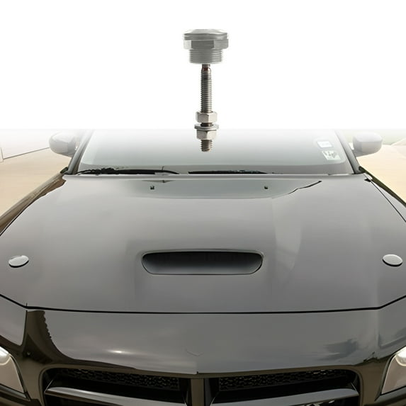 SNGMN Universal Car Hood Lock - Aluminum Alloy Push Button Release, 22mm Mini Racing Hood Lock for Enhanced Security