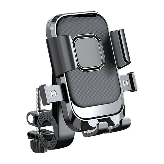 SNGMN Universal Motorcycle Bike Phone Mount, One Hand Quick Release, Shockproof 360 Degree Rotation with Charging Port Access