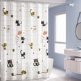 thumbnail image 1 of SNGMN Waterproof Polyester Shower Curtain Set with 13 Hooks, Punch-Free for Bathroom Use, 1 of 6