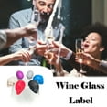 thumbnail image 1 of SNGMN Wine Glass Markers for Parties - Eco-Friendly Wine Glass Labels - Easy Identification for Red Wine, Cocktails, and Drinks - Set of 6, 1 of 9